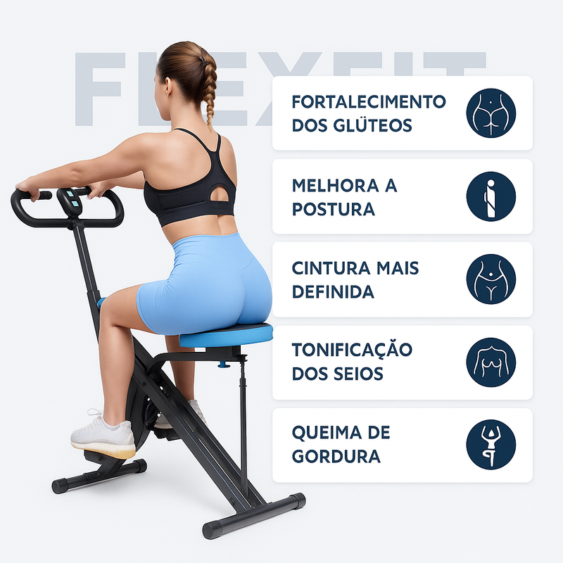 FlexFit Pro 2 em 1 - Equipamento Completo para Glúteos e Pernas