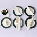 Jogo Guardanapos de Tecido Mesa Posta Cetim 12 peças