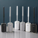 Escova Sanitária para Banheiro Silicone com Suporte Mahaos