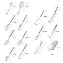 Kit Utensílios de Cozinha 14 Peças Silicone Com Organizador Mahaos