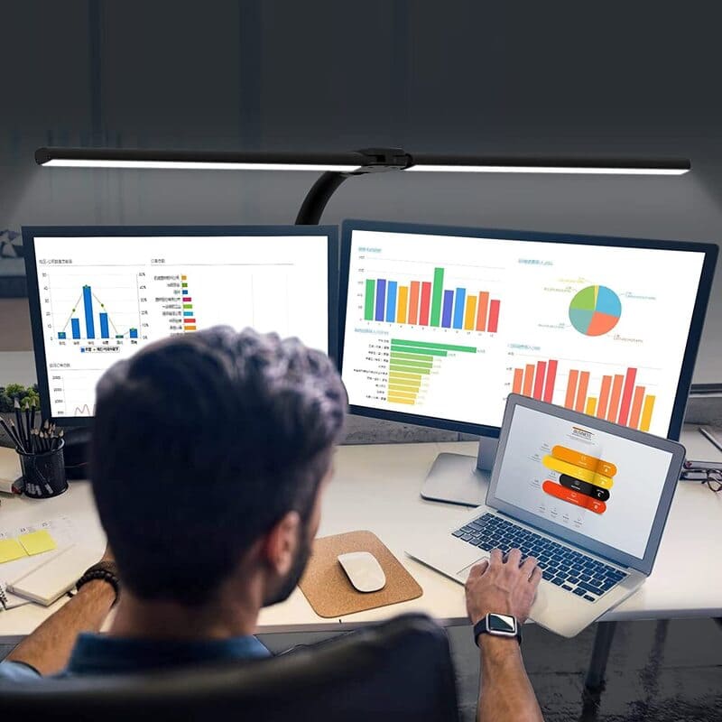 Luminária de Mesa LED Escritório Flexível Alumínio Mahaos