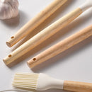 Kit Utensílios de Cozinha 14 Peças Silicone Com Organizador Mahaos