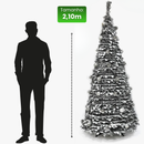 Árvore de Natal Retrátil - Com Efeito de Neve e Luzes Coloridas