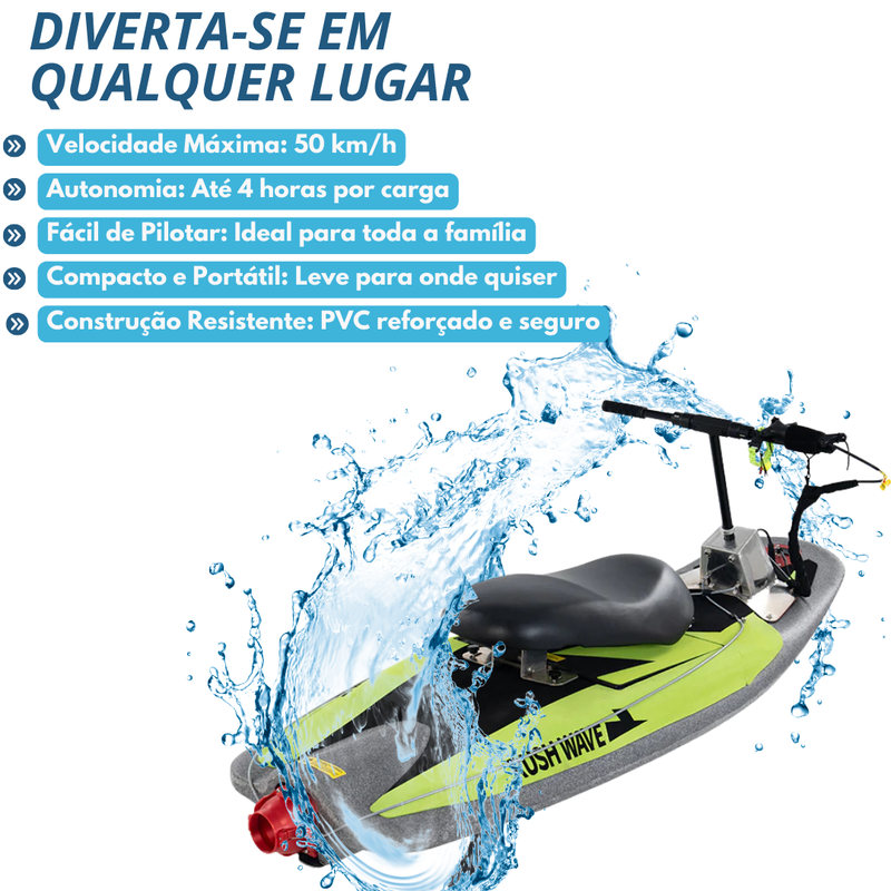 JetNautic - Barco Compacto Com Motor Elétrico
