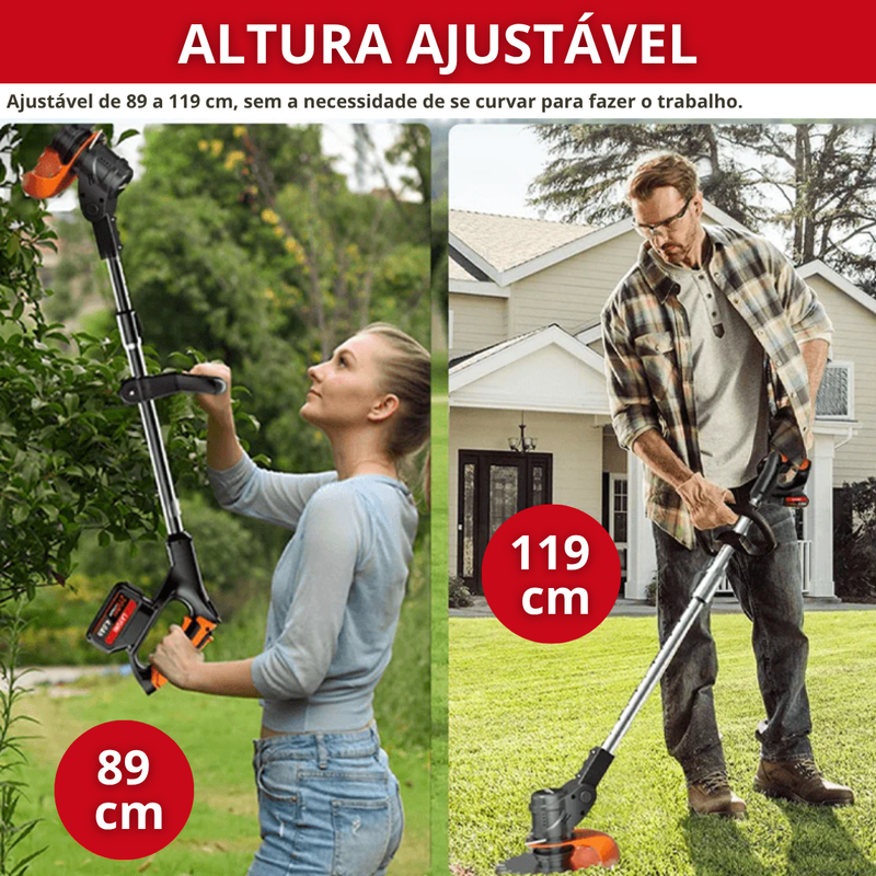 CortMax Pro 3 em 1 – Grama, Mato e Poda