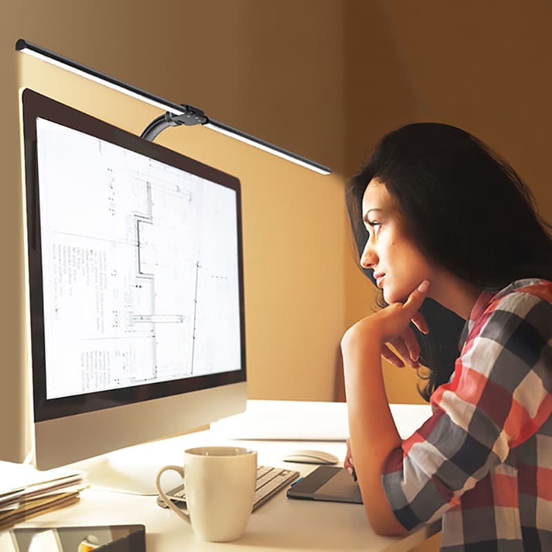 Luminária de Mesa LED Escritório Flexível Alumínio Mahaos