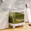 Recipiente Grande Porta Mantimentos com Tampa Base e Rodas Mahaos