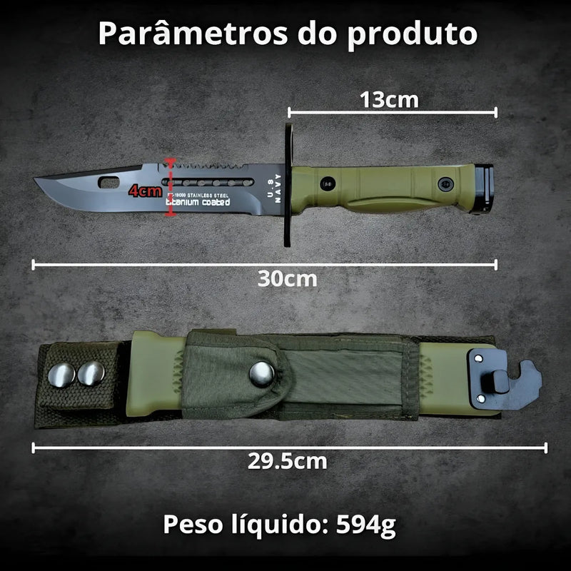 Faca Tática 5.8mm -  Baioneta M9 Infantary K25 / ULTIMO DIA DE PROMOÇÃO