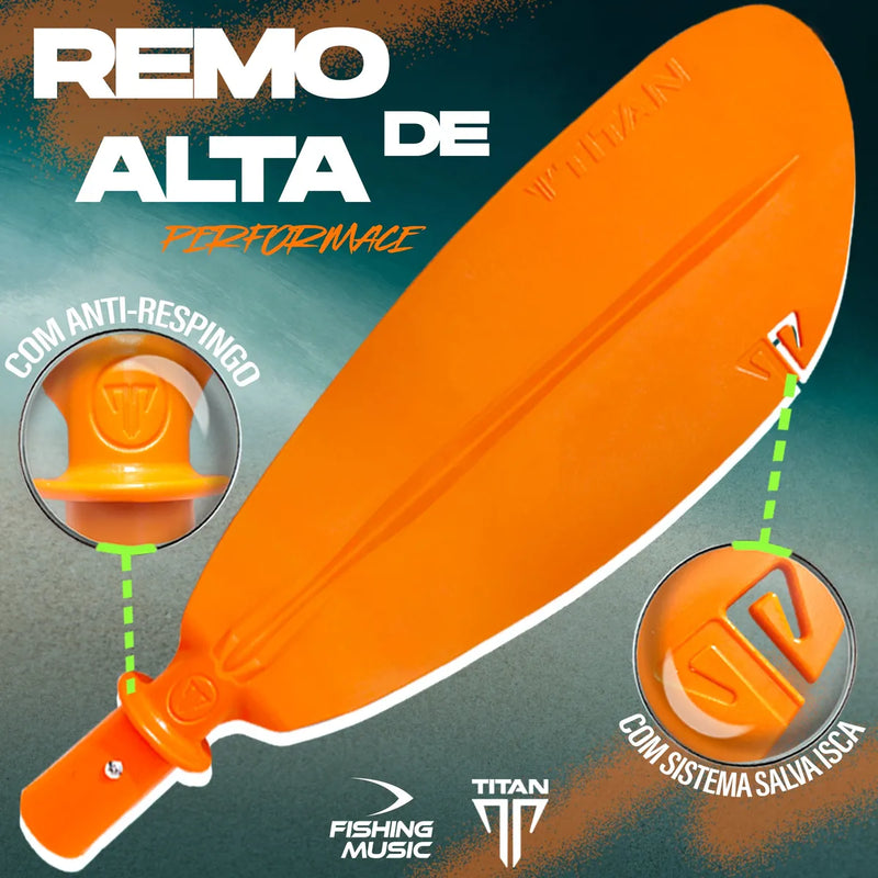 Caiaque De Pesca Ares Titan + Cadeira Confort + Remo + Pedal / SOMENTE HOJE