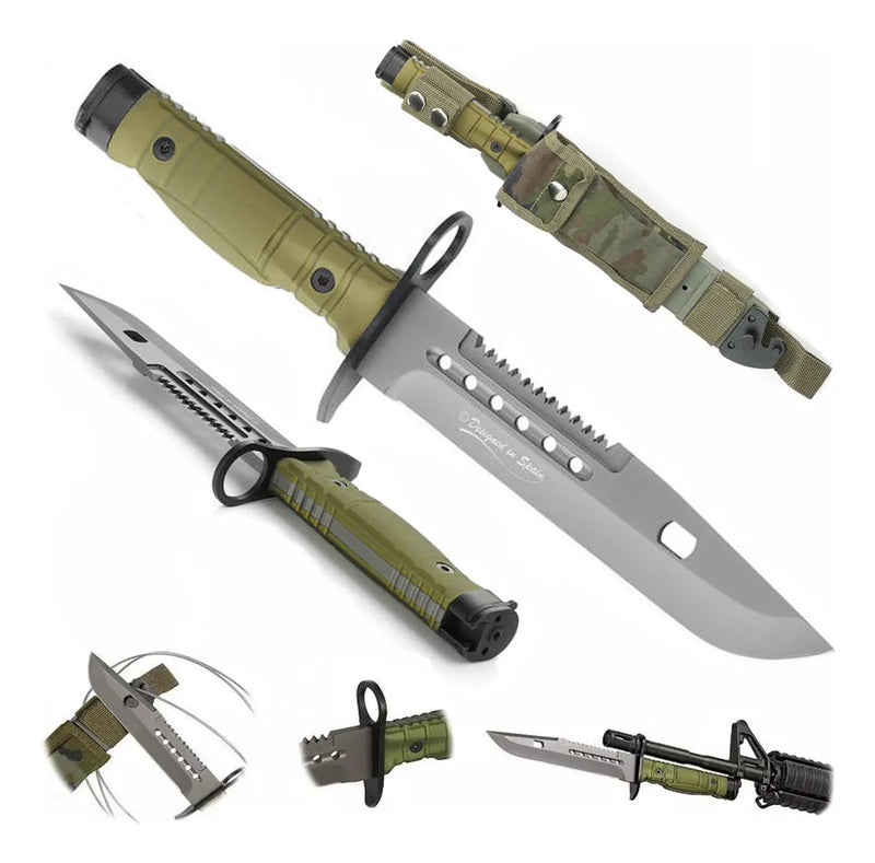 Faca Tática 5.8mm -  Baioneta M9 Infantary K25 / ULTIMO DIA DE PROMOÇÃO