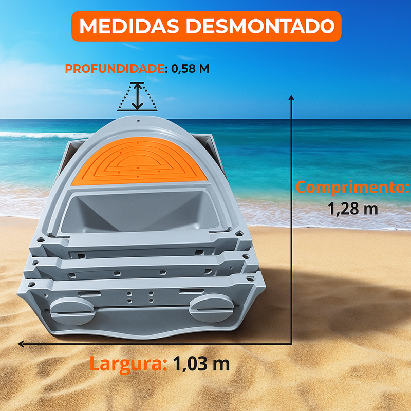 Barco Desmontável - 3 a 4 Pessoas / Último Dia De Promoção