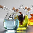 Porta Azeite e Vinagre de Vidro com Cortiça 2 em 1 Mahaos