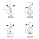 Porta Azeite e Vinagre de Vidro com Cortiça 2 em 1 Mahaos