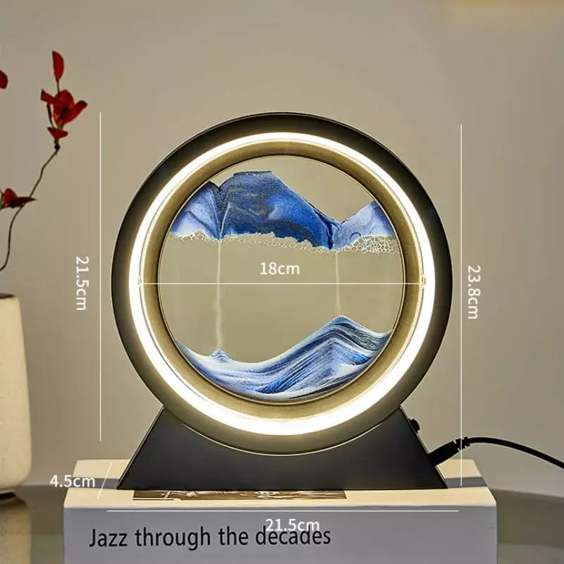 Luminária de Mesa e Abajur Ampulheta LED Decorativa Mahaos