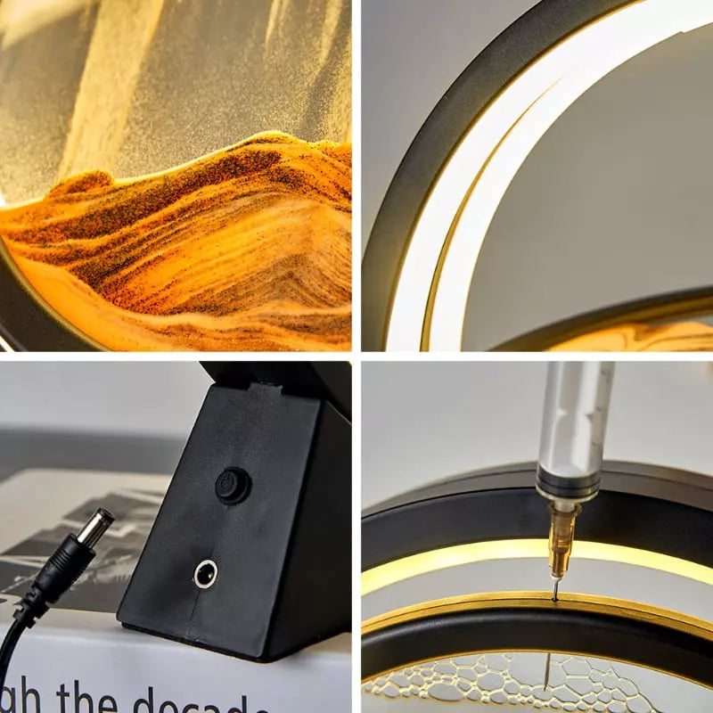 Luminária de Mesa e Abajur Ampulheta LED Decorativa Mahaos